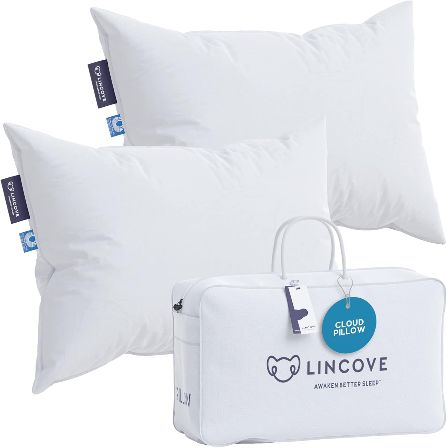 Lincove Paquete de mudanza Cloud Pillow – Queen Soft
