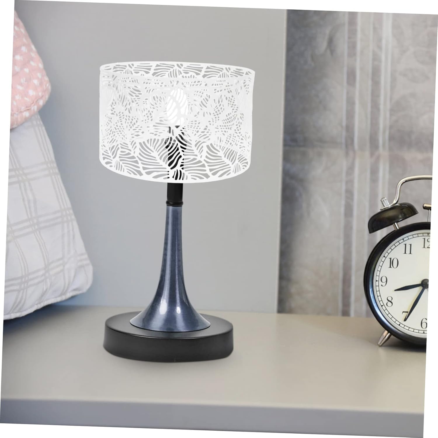 OSALADI Lámpara de mesa de madera, soporte de madera, lámpara redonda, candelabro, pantallas de lámpara de mesa, cubierta de lámpara de mesa,
