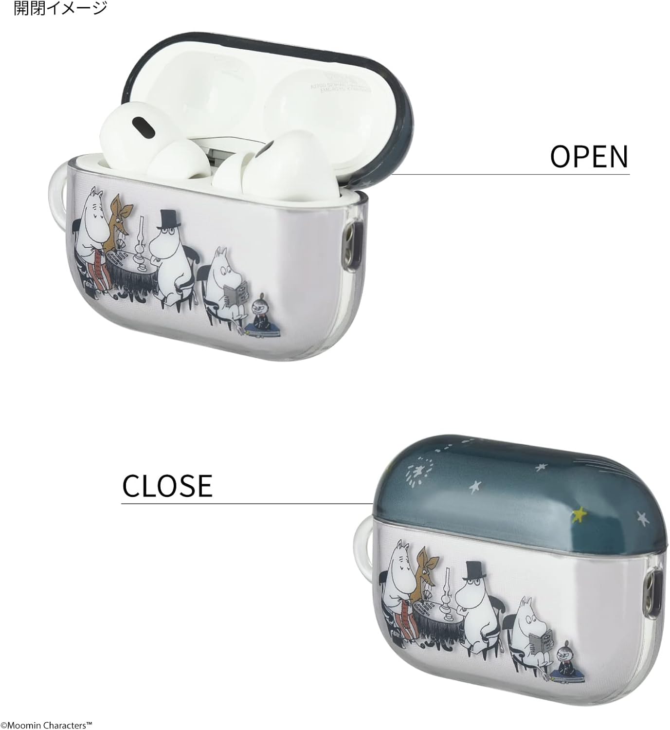 MMN-142A Moomin AirPods Pro (2nd Generation)  AirPods Pro Soft Case Night