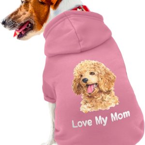 Atdesk Sudadera personalizada con capucha para perro, sudadera de forro polar con capucha para perro, suéter cálido para mascotas, abrigo de gato Atdesk Sudadera personalizada con capucha para perro, sudadera de forro polar con capucha para perro, suéter cálido para mascotas, abrigo de gato