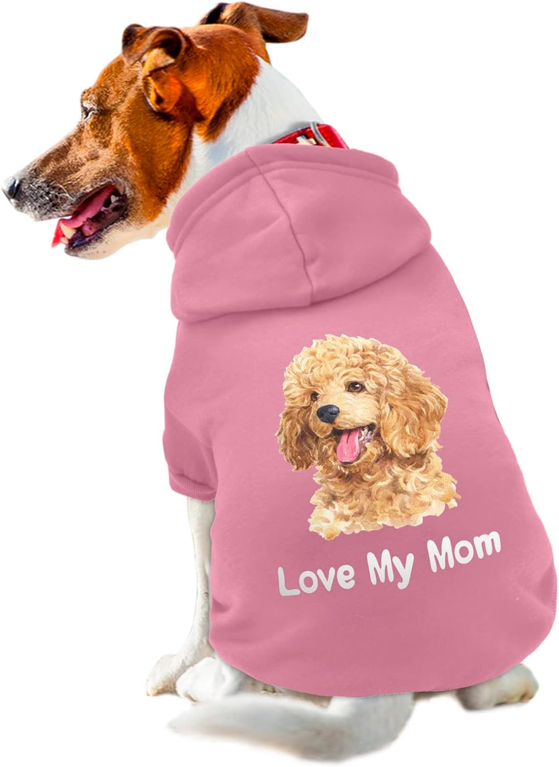 Atdesk Sudadera personalizada con capucha para perro, sudadera de forro polar con capucha para perro, suéter cálido para mascotas, abrigo de gato