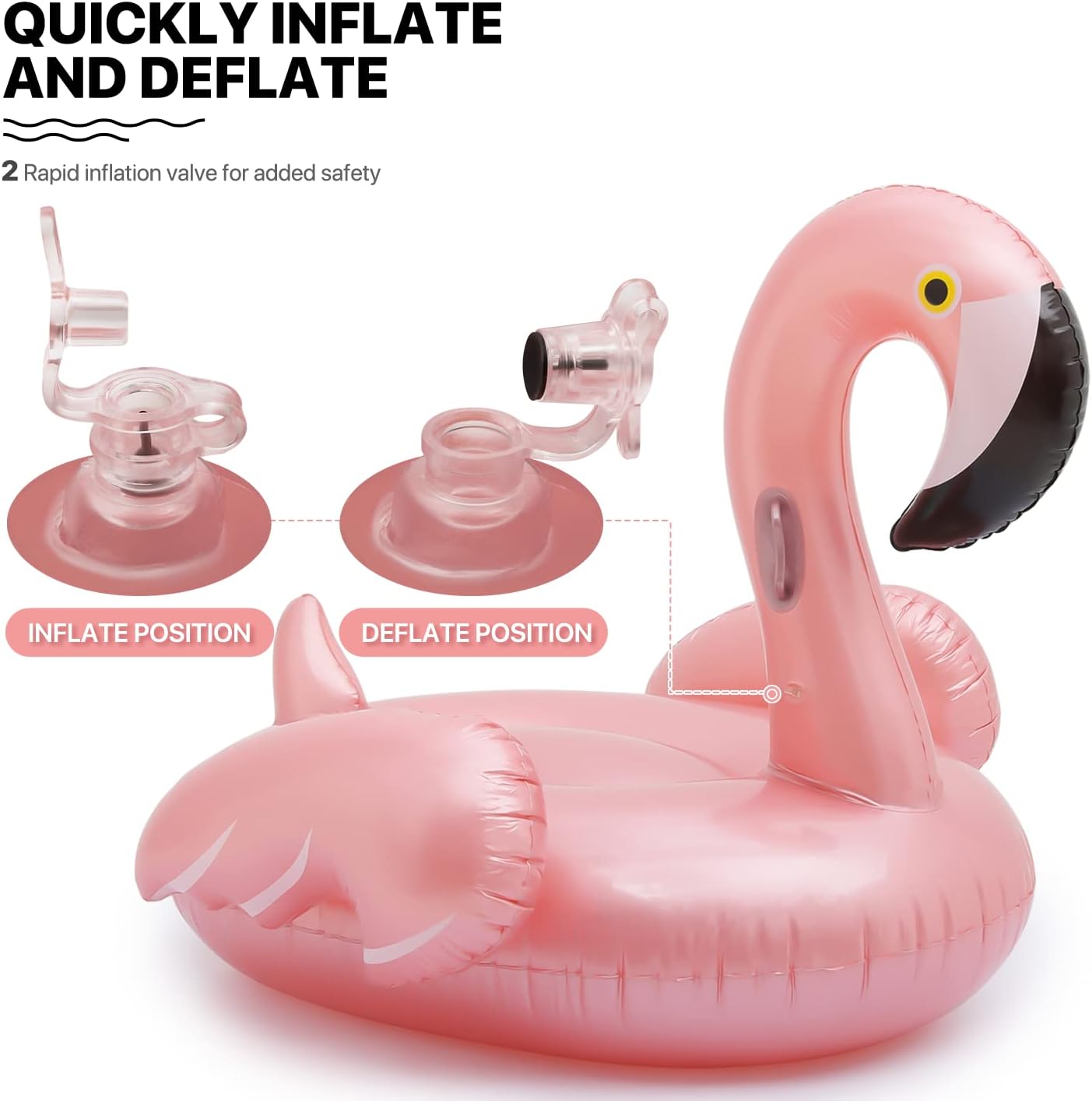 Inflatable Ride-On Giant Swimming Pool Raft Float Floatie Lounge with Stable Wings for Summer Party Decorations Fun, Pool Float for Adults