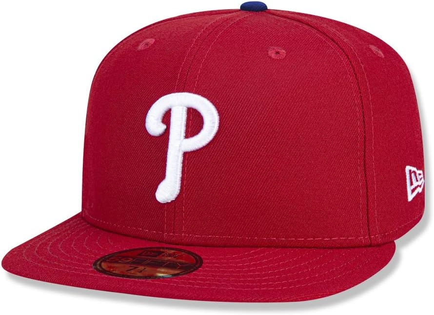 New Era Philadelphia Phillies Fitted 59Fifty On Field Gorra roja