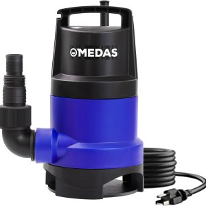 MEDAS 1HP 3434 GPH Bomba de sumidero sumergible limpiasucia bomba de agua portátil con cable de 16.4 pies para piscina, jardín, sótano, tina, MEDAS 1HP 3434 GPH Bomba de sumidero sumergible limpiasucia bomba de agua portátil con cable de 16.4 pies para piscina, jardín, sótano, tina,