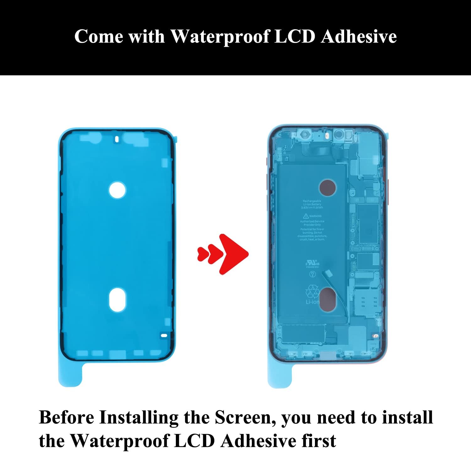Para iPhone 11 Auricular Reemplazo de altavoz y auricular Pieza de oído Sensor de luz de proximidad Cable flexible con herramientas de reparación