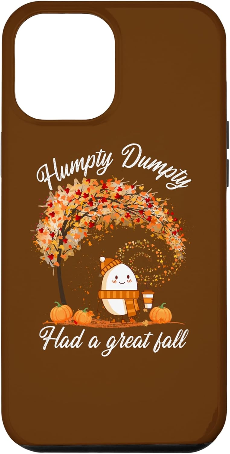 iPhone 14 Pro Max Acción de Gracias Halloween Humpty Dumpty tuvo una gran funda de otoño