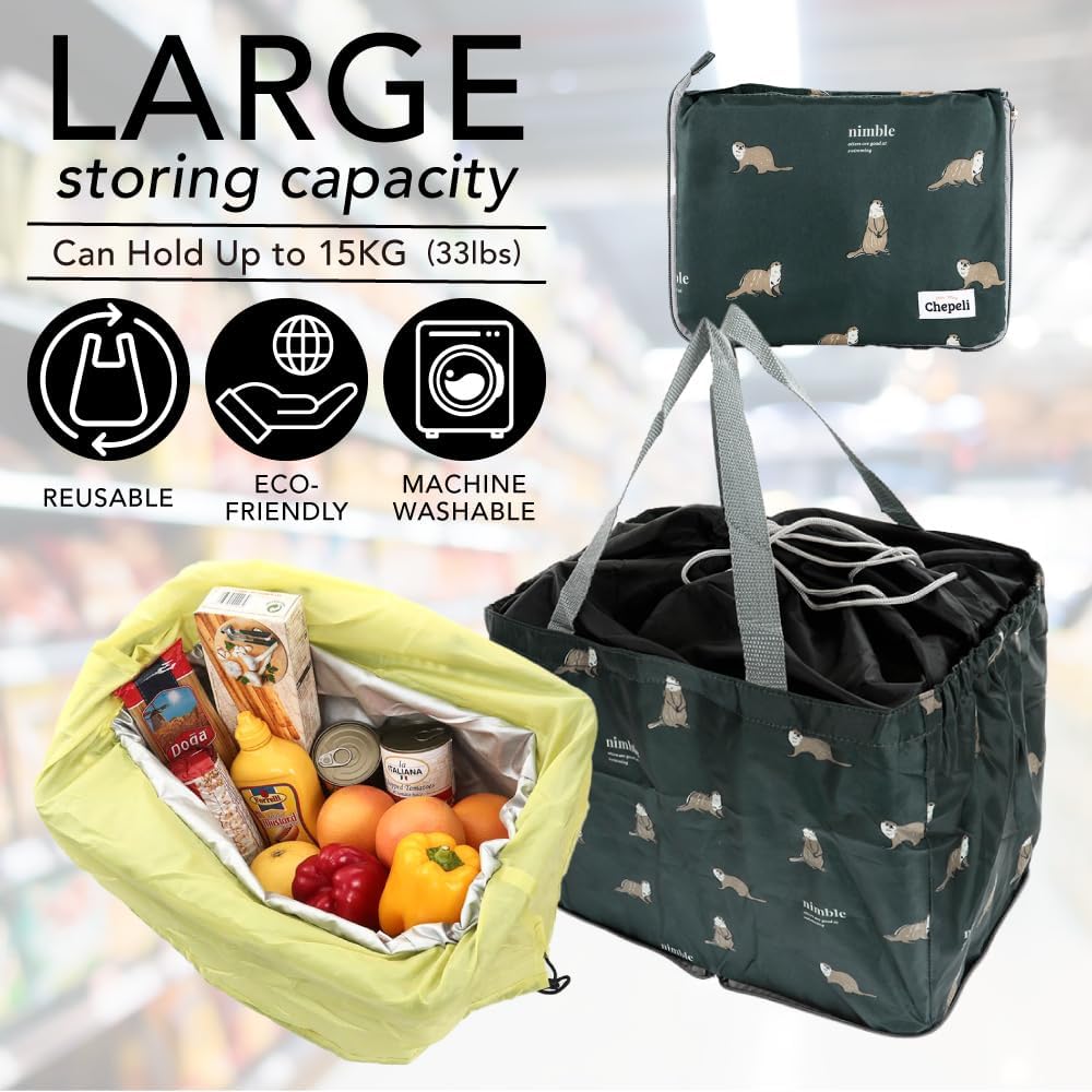 Bolso de compras reutilizable medio ligero de nylon compacto de los bolsos de compras del ultramarinos