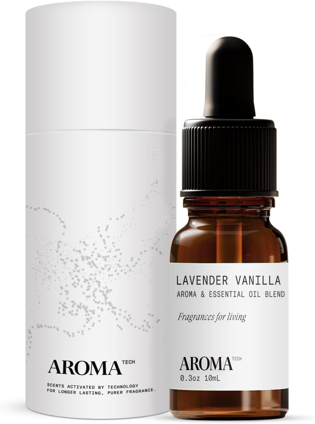AromaTech Vainilla de lavanda para difusores de aroma de aceite aromático – 0.3 fl oz
