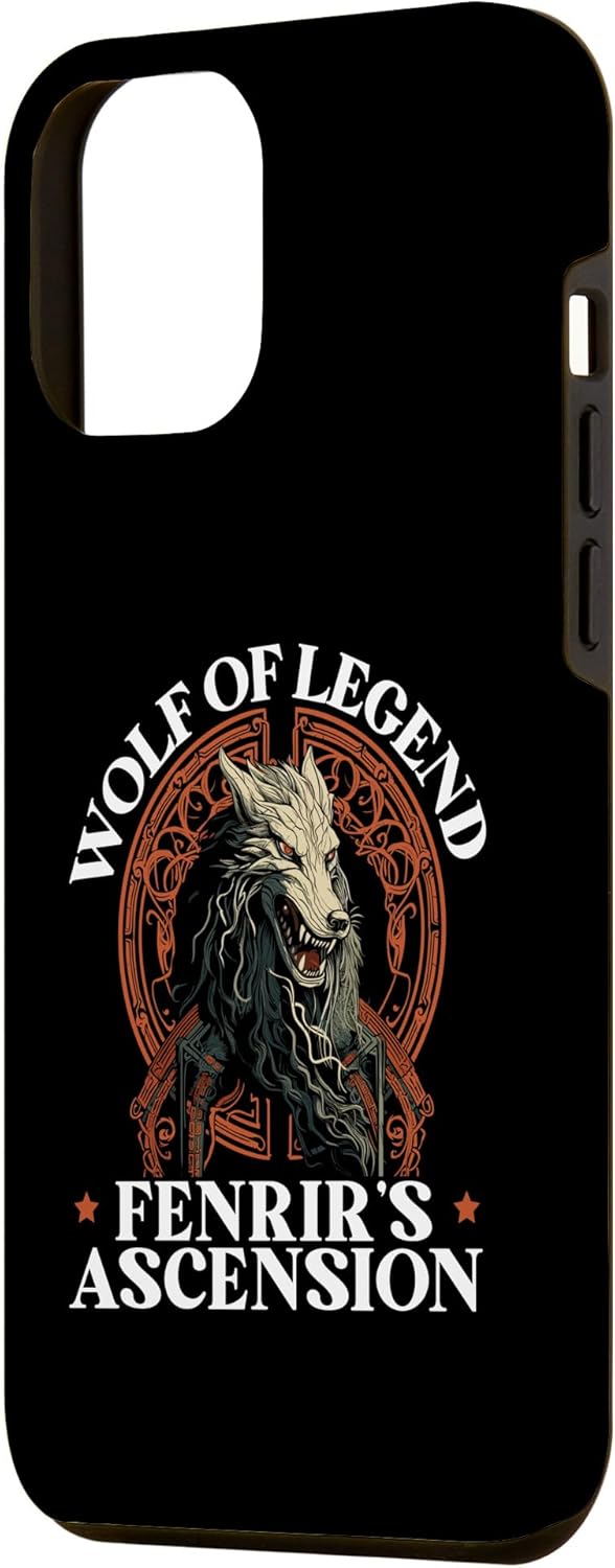 Funda para iPhone 14 Plus Fenrir Wolf Viking Orgullo escandinavo Norsemen Odines Wolf