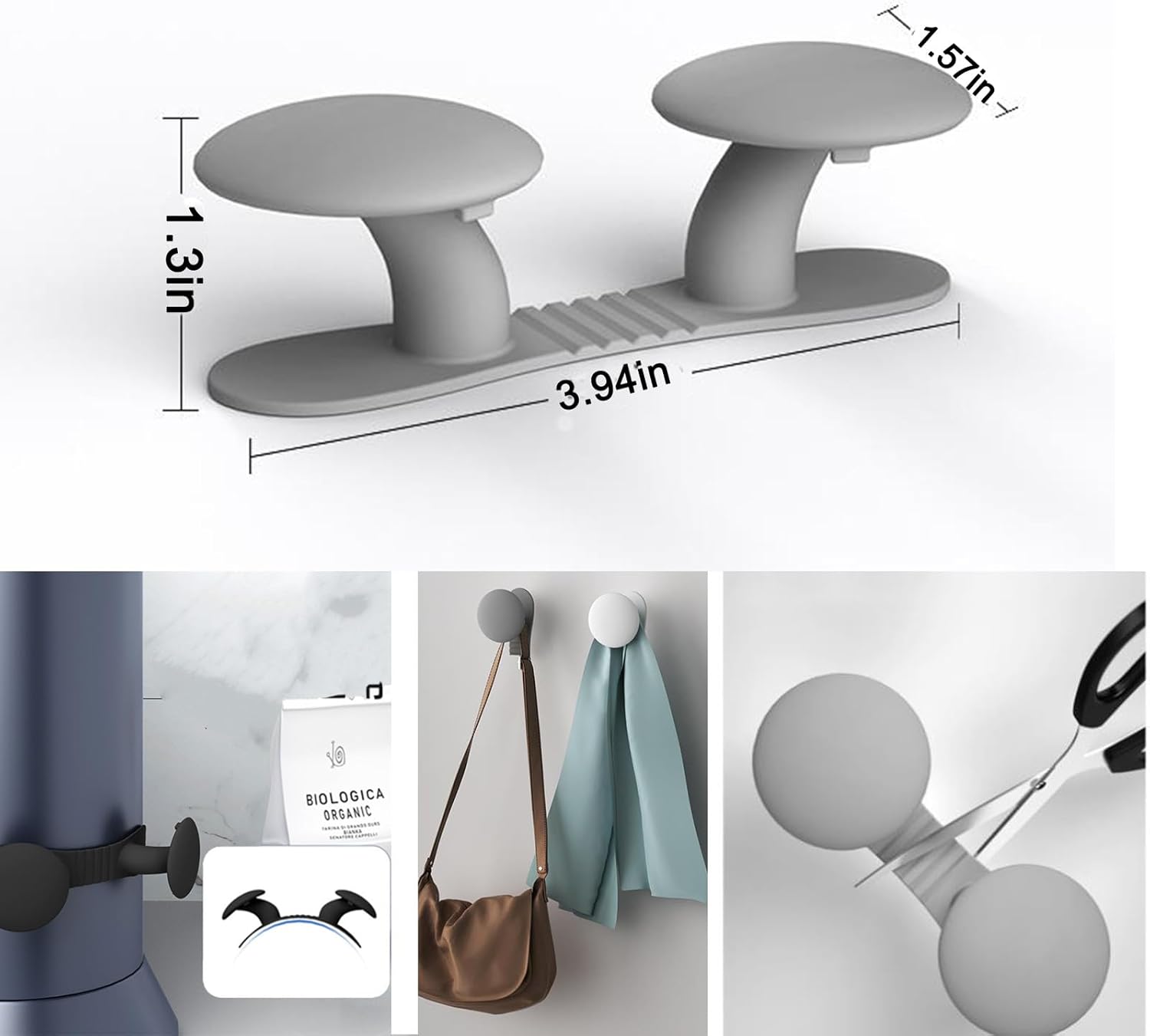 Organizador de cables de 6 piezas para electrodomésticos de cocina, envoltura de cordón de silicona respetuosa con el medio ambiente para varios