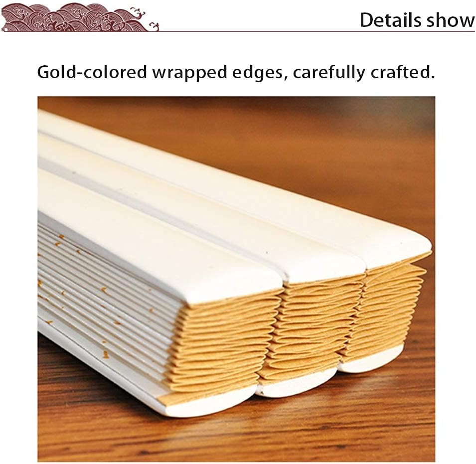 Wen Kexing – Ventilador plegable de mano con borla blanca china