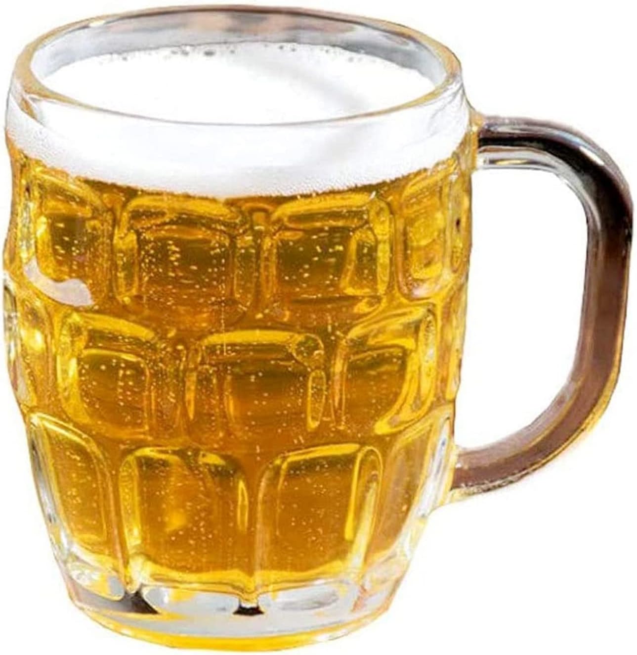 LavoHome Taza de cristal de estilo europeo clásico, ideal para fiestas de Oktoberfest, jugos y otras bebidas, capacidad de 16 onzas, tazas de