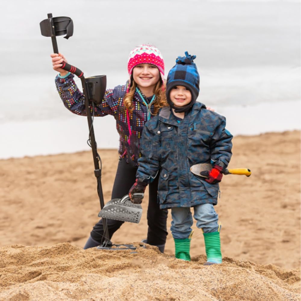 Metal Detector Accessories Sand Sifter for Both Kids and Adults, Metal Detector Sand Scoop, Sand SpoonMetal Detector Shovel for Beach Digging, Beach