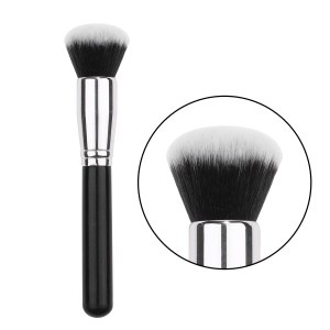 Virola de cobre de lujo de encargo Negro Plata sola cepillo de maquillaje Fundación cepillo (F05) Virola de cobre de lujo de encargo Negro Plata sola cepillo de maquillaje Fundación cepillo (F05)