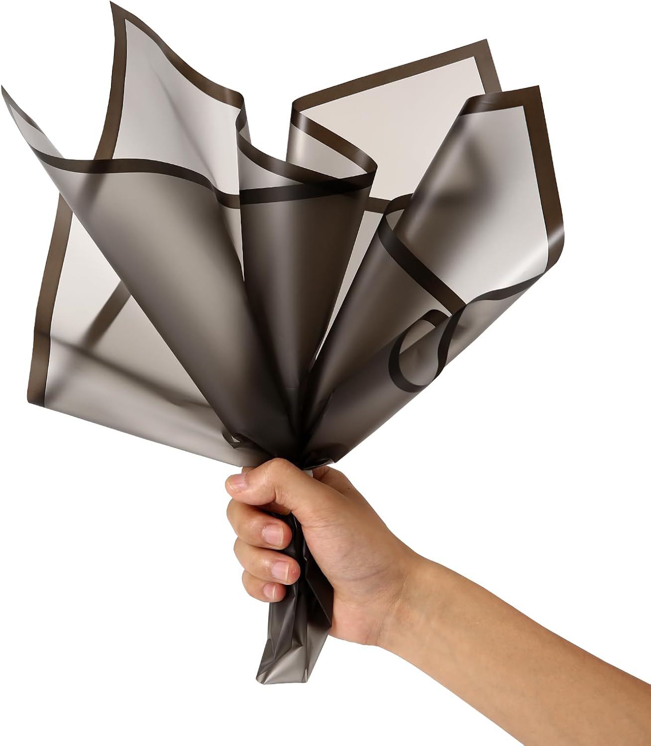 Beautyfloral Papel de regalo de flores, papel de regalo de ramo, papel de regalo coreano, papel de regalo de flores de borde, con cinta de 22.8 x