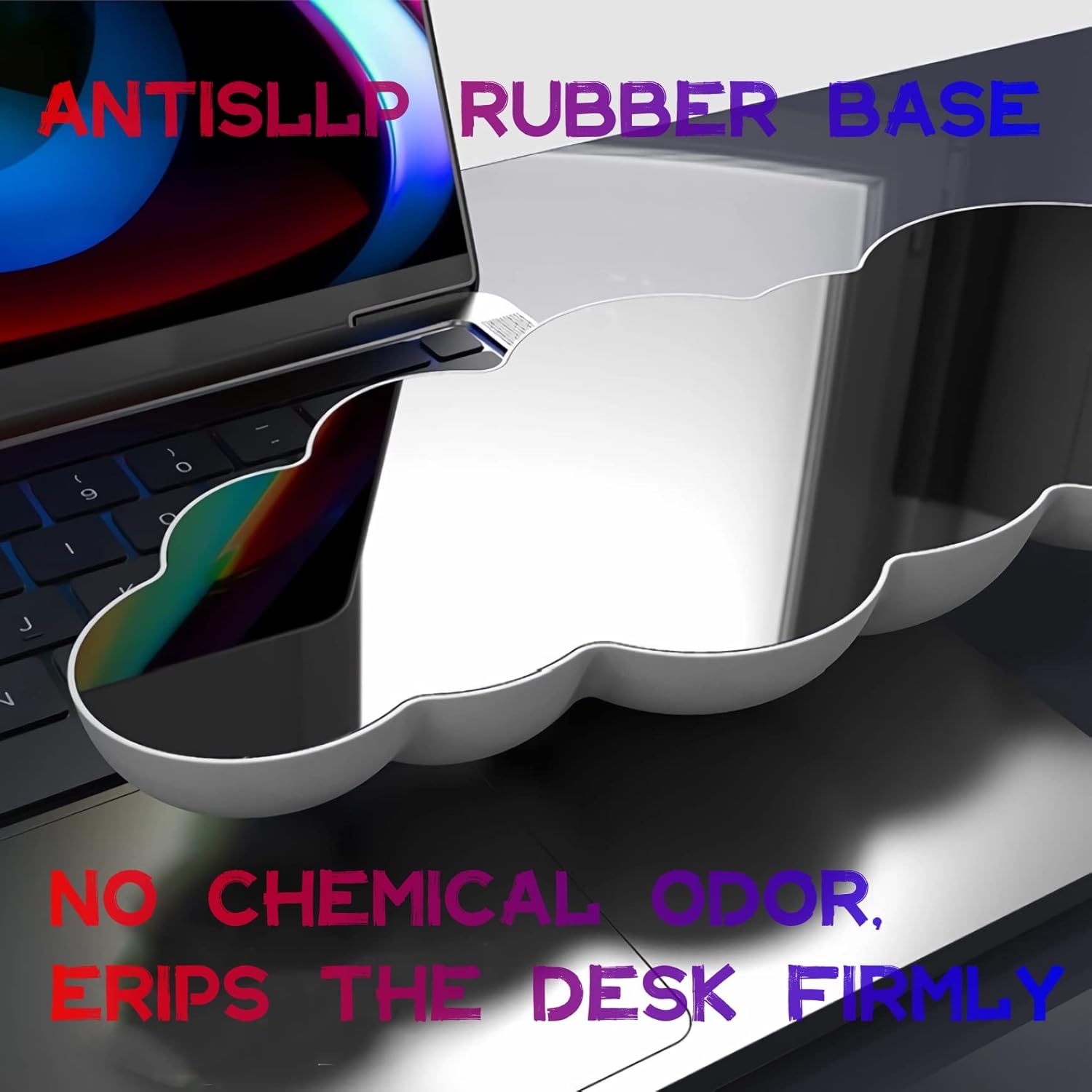 Reposamuñecas para teclado y mouse en la nube Forro de espuma viscoelástica, reposamanos en la nube Reposamanos para teclado y mouse con material de