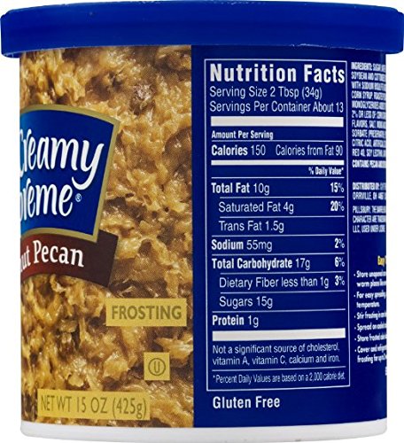 Pillsbury Creamy Supreme – Glaseado de nuez de coco 15 onzas (paquete de 3)