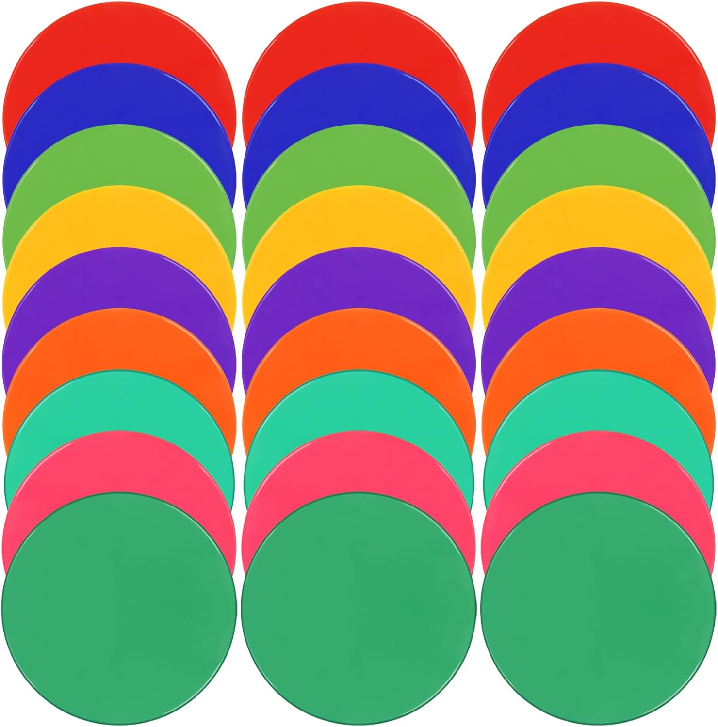 Spot Markers 9inch 10inch 18pcs 27pcs Rubber Agility Dots Flat Cones Non Slip Sports Dots Floor Spots Agility Markers for Kids Soccer Basketball