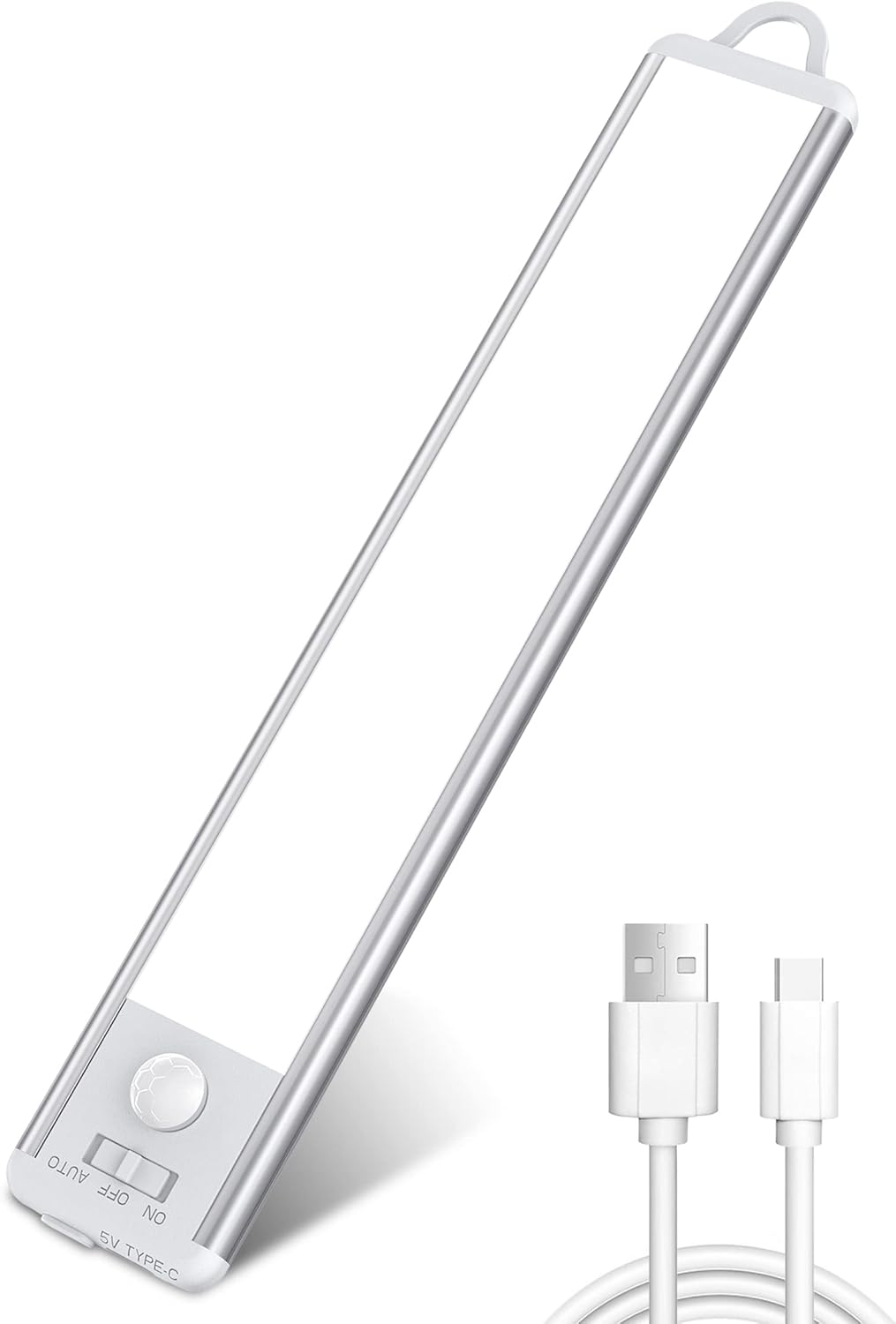 Sensor de movimiento de luces para debajo del gabinete 36 luces LED de armario debajo de la encimera para cocina, 1500 mAh tipo C, luces