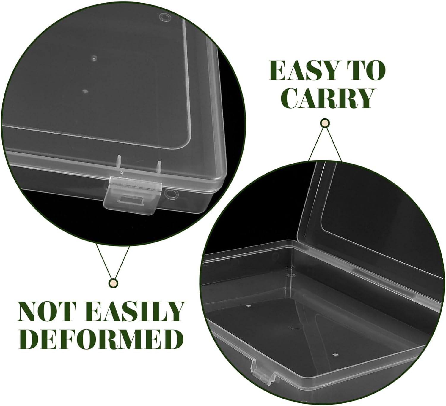 MAGICLULU Funda de plástico transparente para monedas, 2 unidades, protector de pantalla de billetes de dólar, estuche organizador para