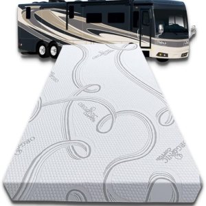 FoamRush Litera de 3 pulgadas (28 x 72 pulgadas) de repuesto de colchón de espuma de alta densidad con funda de algodón, firmeza media, soporte de FoamRush Litera de 3 pulgadas (28 x 72 pulgadas) de repuesto de colchón de espuma de alta densidad con funda de algodón, firmeza media, soporte de