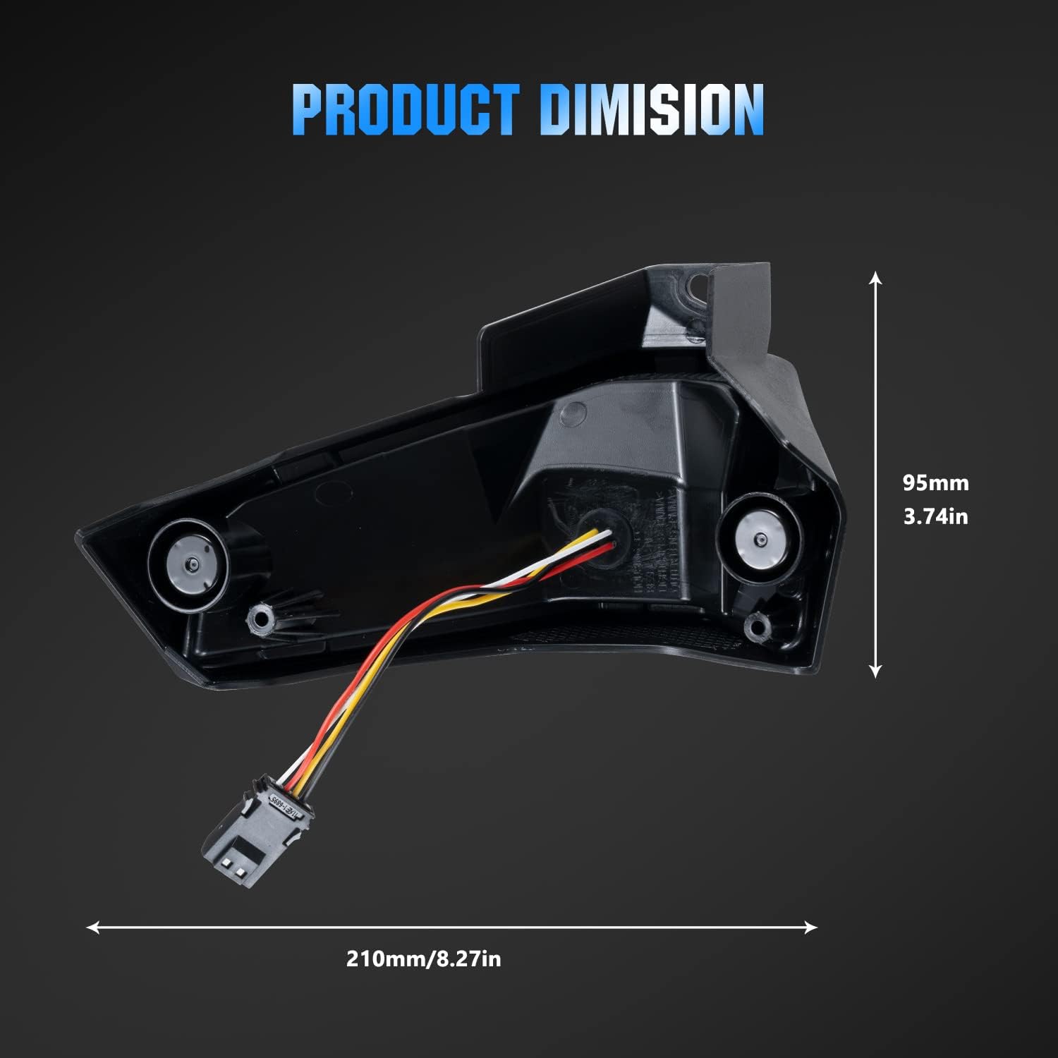 A & UTV PRO Luces traseras LED ahumadas para Can-Am Ryker 600 900 y Ryker Rally 2019-2024, luces traseras de luz de freno para accesorios Ryker,