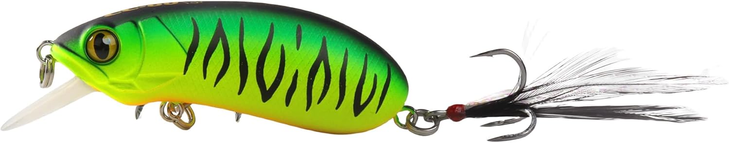CC60 Crankbaits for Bass Fishing, Slow Sinking, Silent, BKK Hooks, Crankbait, Pike Walleye Musky Fishing Lures, Shallow Diving Crank Bait, Depth 0-3