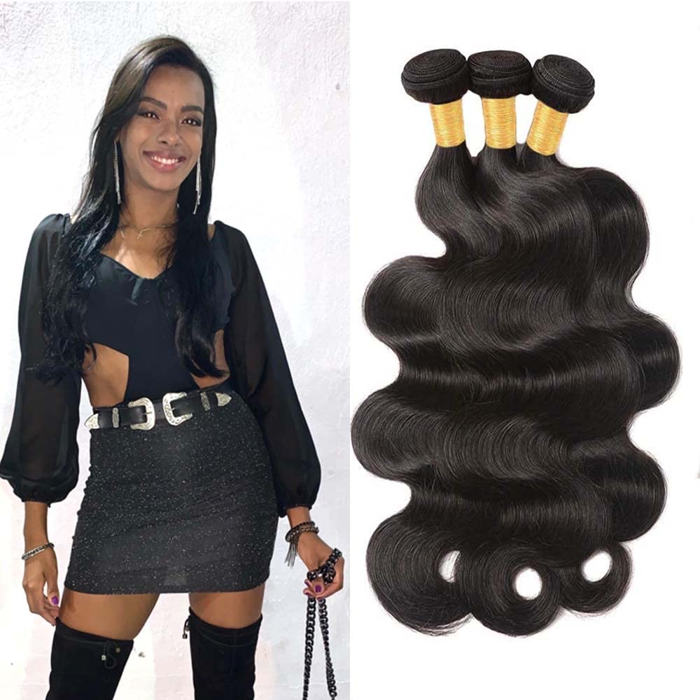 Extensiones de cabello humano ondulado de 22, 24 y 26 pulgadas, extensiones de cabello humano brasileño ondulado, extensiones de cabello virgen sin