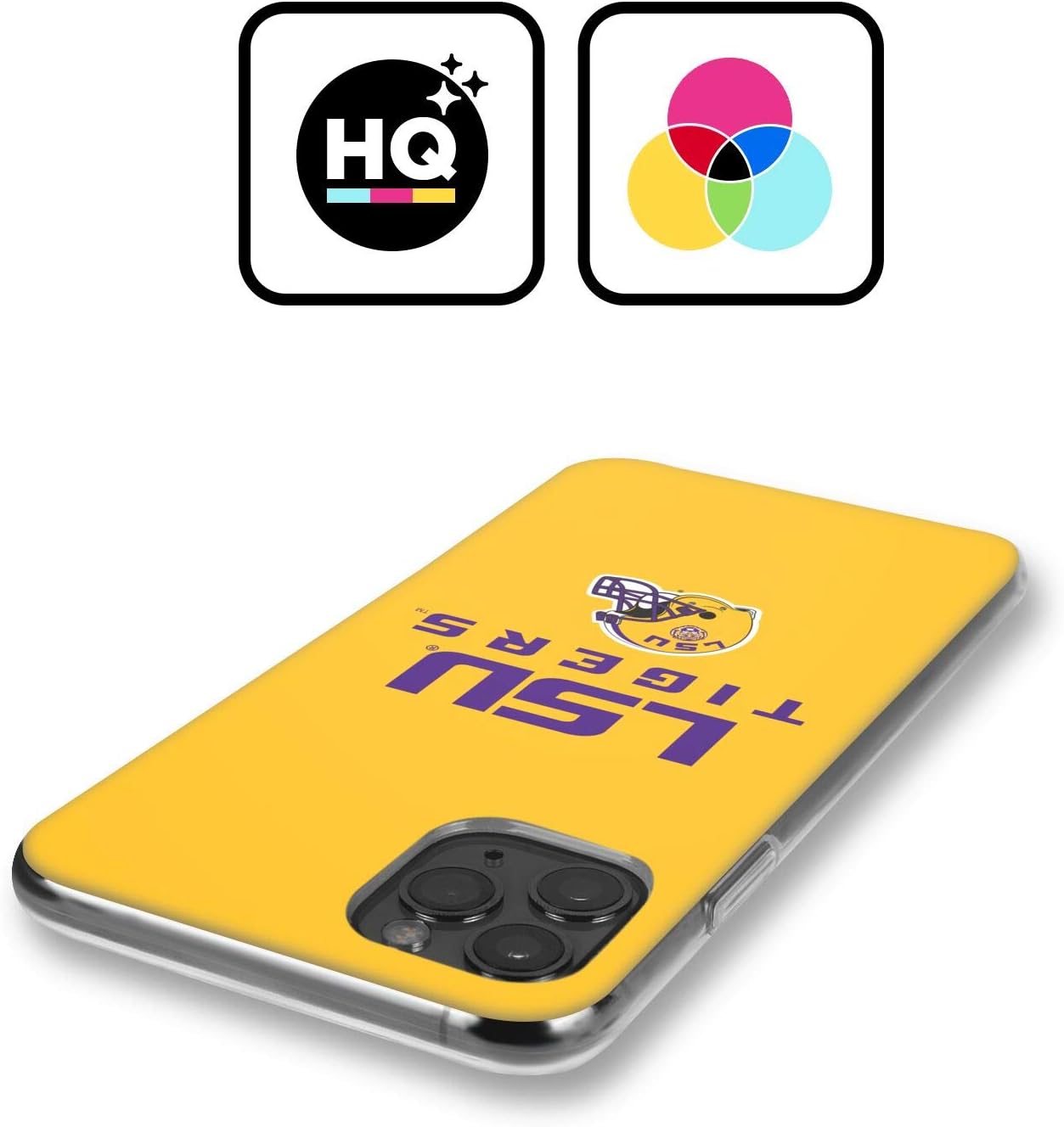 Head Case Designs Funda de gel suave con logotipo de la Universidad Estatal de Louisiana con licencia oficial de Louisiana State University LSU