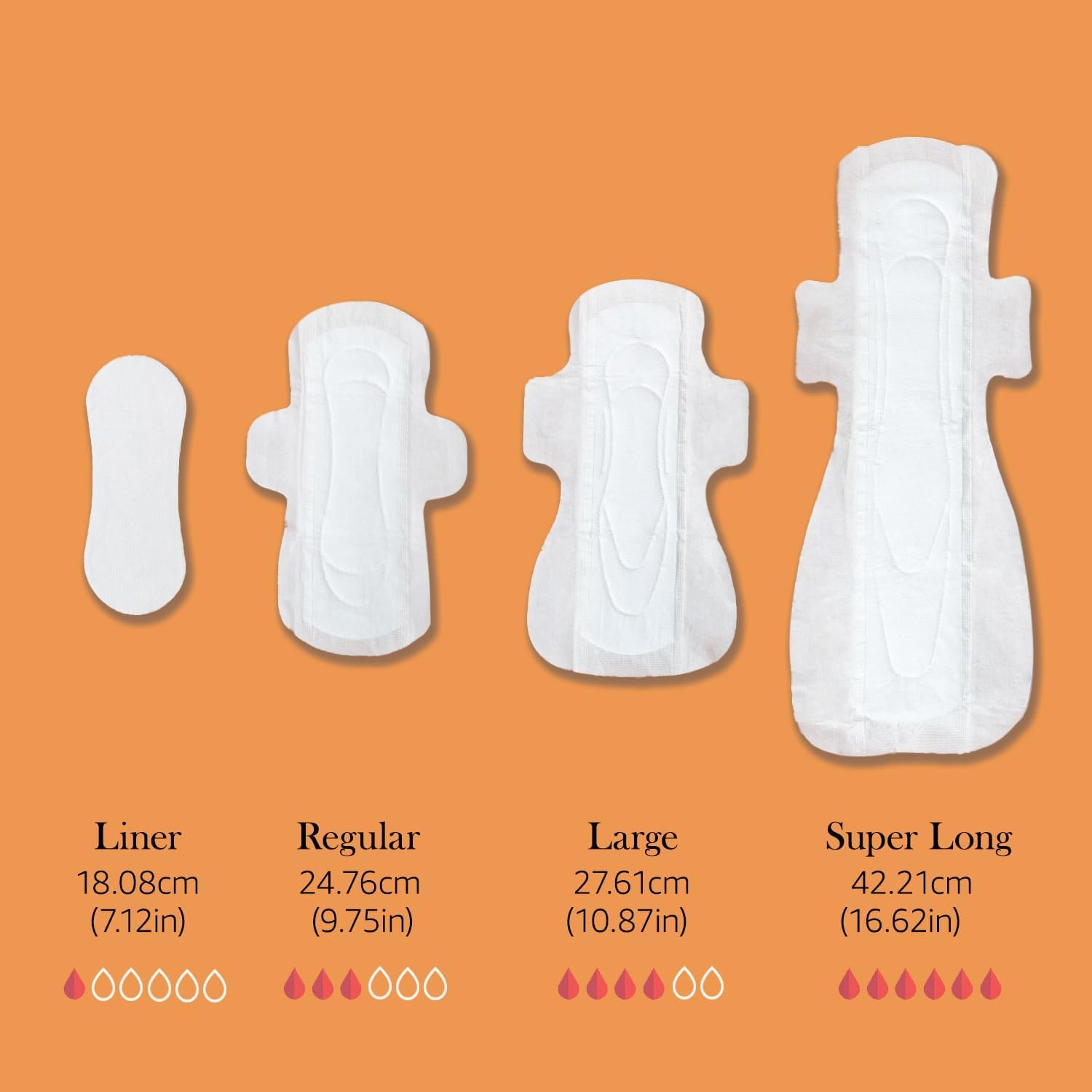 Almohadillas sanitarias ultrafinas de gran tamaño, 100% algodón orgánico de Texas, potente protección contra fugas, sin perfume, sin cloro y