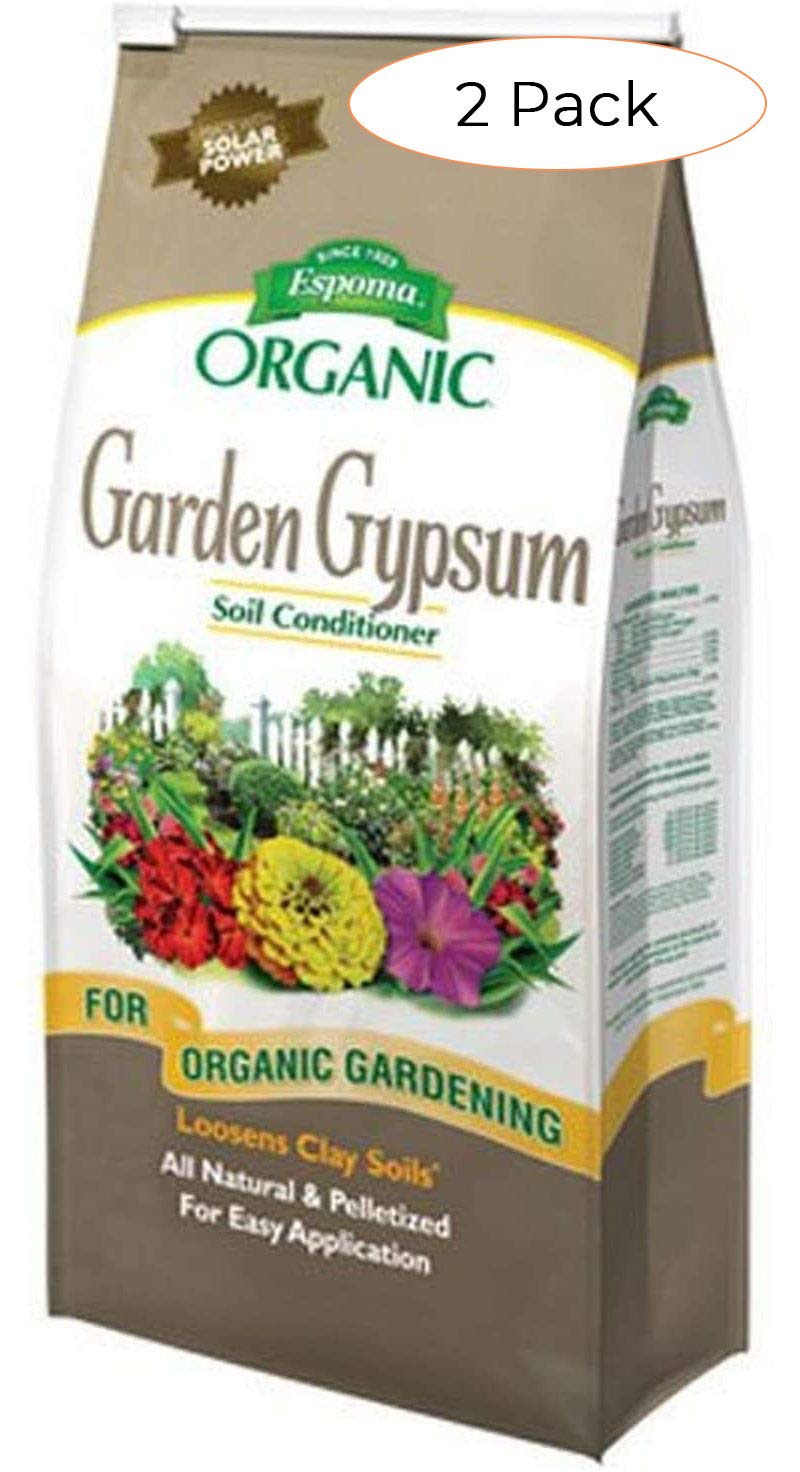 Espoma GG6 Fertilizante de yeso de jardín, 6 libras (paquete de dos)