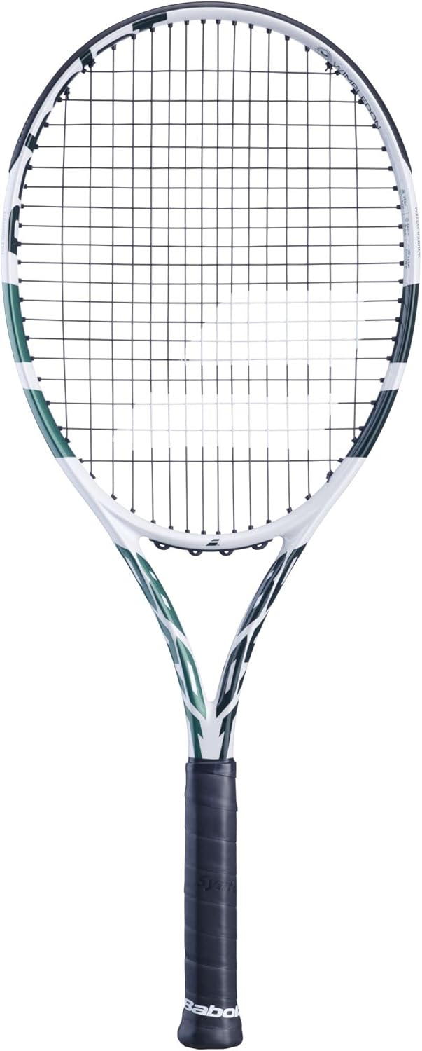 Babolat Boost Wimbledon Raqueta de tenis – Encordada con 0.56 oz White Babolat Syn Gut a tensión de rango medio
