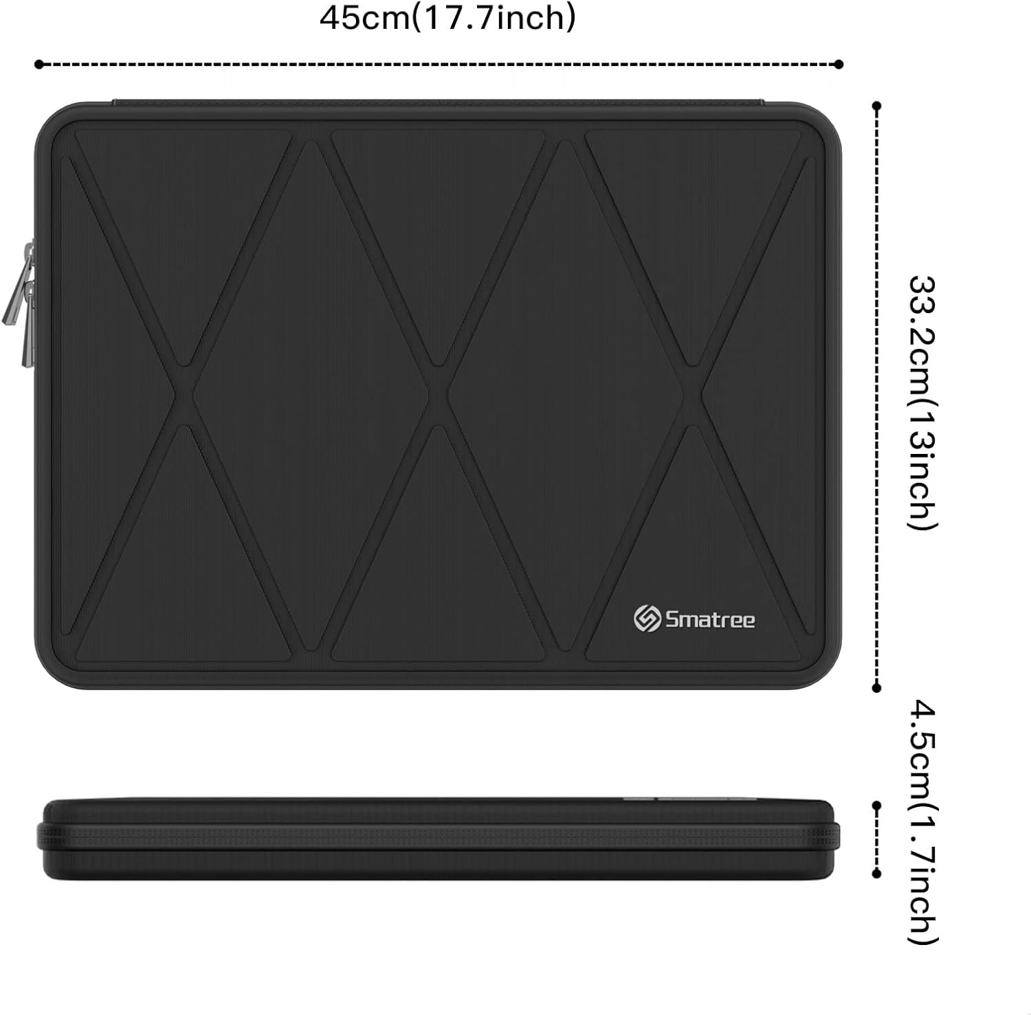 Smatree Funda rígida para laptop de 17 a 18 pulgadas para Razer Blade 18 4080, bolsa protectora compatible con Razer Blade 17 Gaming Notebook, funda