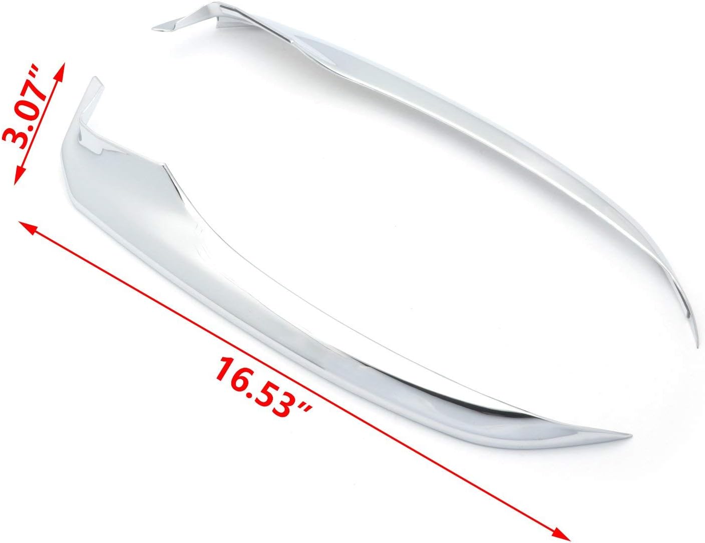 Xotic Tech – Alerón de parachoques delantero, divisor de labio, cromado, compatible con Toyota Camry SE XSE 2018-2020