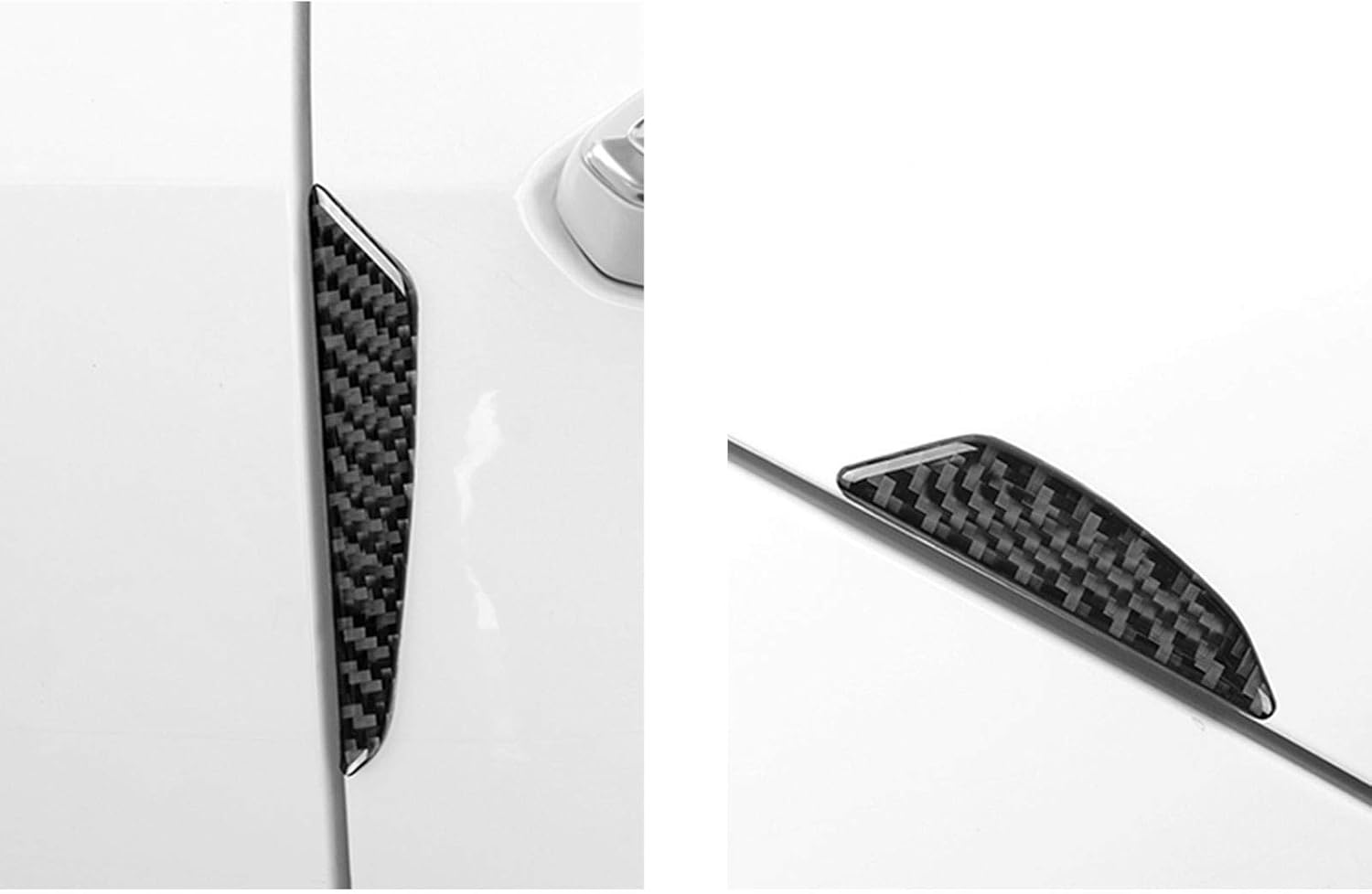Xotic Tech – Protector de borde de puerta lateral de automóvil, fibra de carbono suave auténtica, compatible con sedán, SUV, camioneta