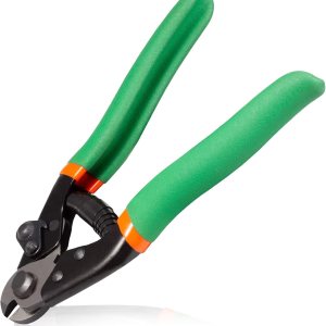 LEONTOOL Cortadores de alambre de acero de 7.5 pulgadas, cortadores de cuerda de alambre de bicicleta, alicates de corte de cable, cortador de freno LEONTOOL Cortadores de alambre de acero de 7.5 pulgadas, cortadores de cuerda de alambre de bicicleta, alicates de corte de cable, cortador de freno