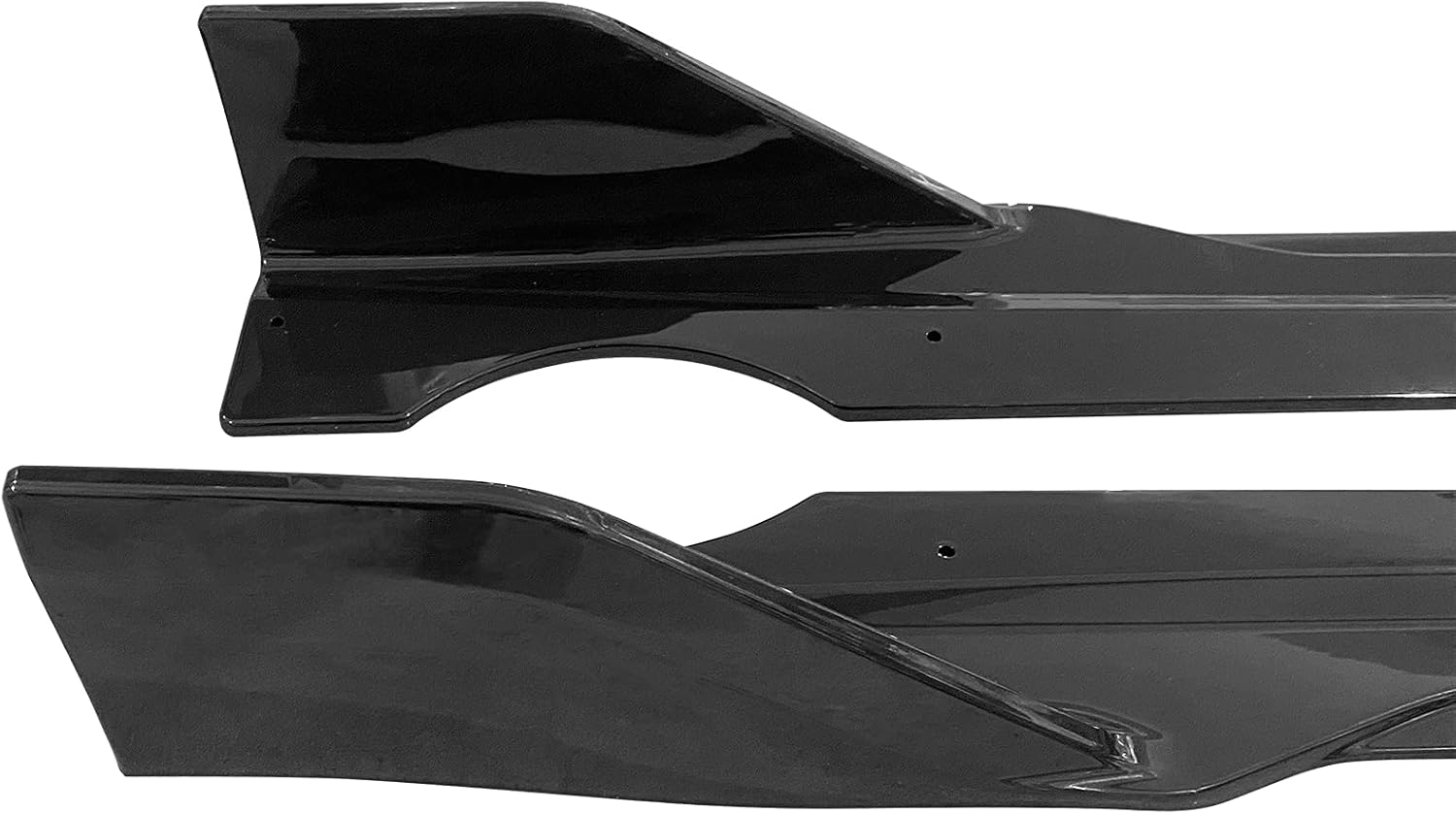 IKON MOTORSPORTS, Faldas laterales compatibles con BMW G05 X5 M Sport 2019-2023, extensión lateral de inyección de PP estilo IKON color negro