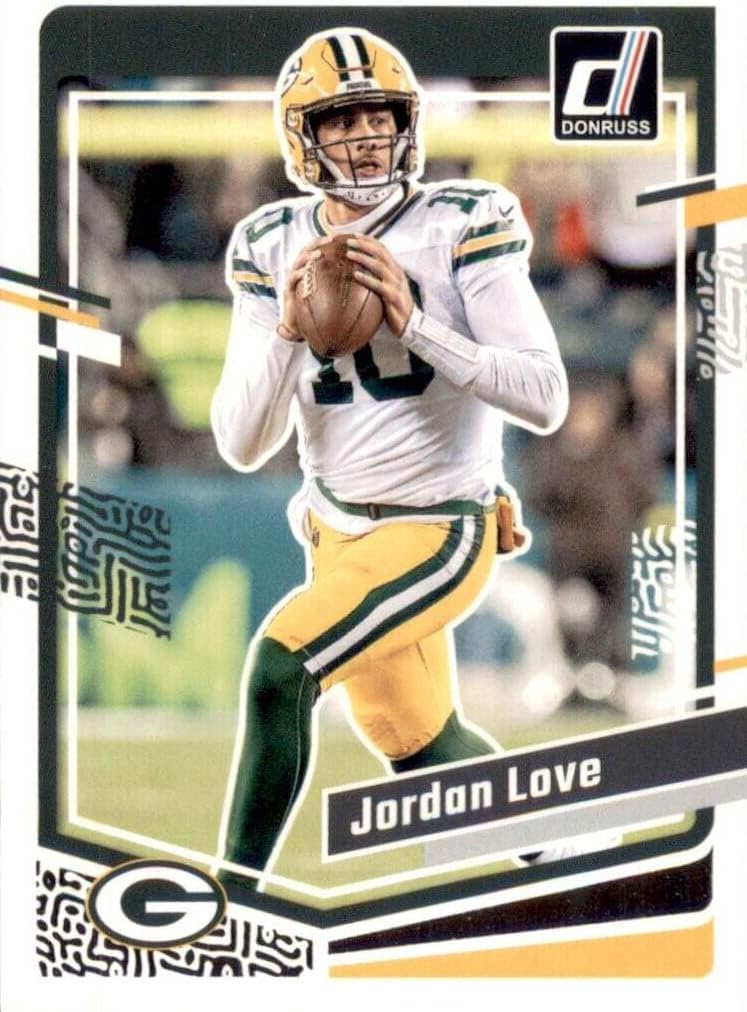 Green Bay Packers 2023 Donruss Factory Sealed HUGE 16 Card Team Set with Jordan Love Plus 6 Rated Rookie Cards including Jayden Reed and Luke