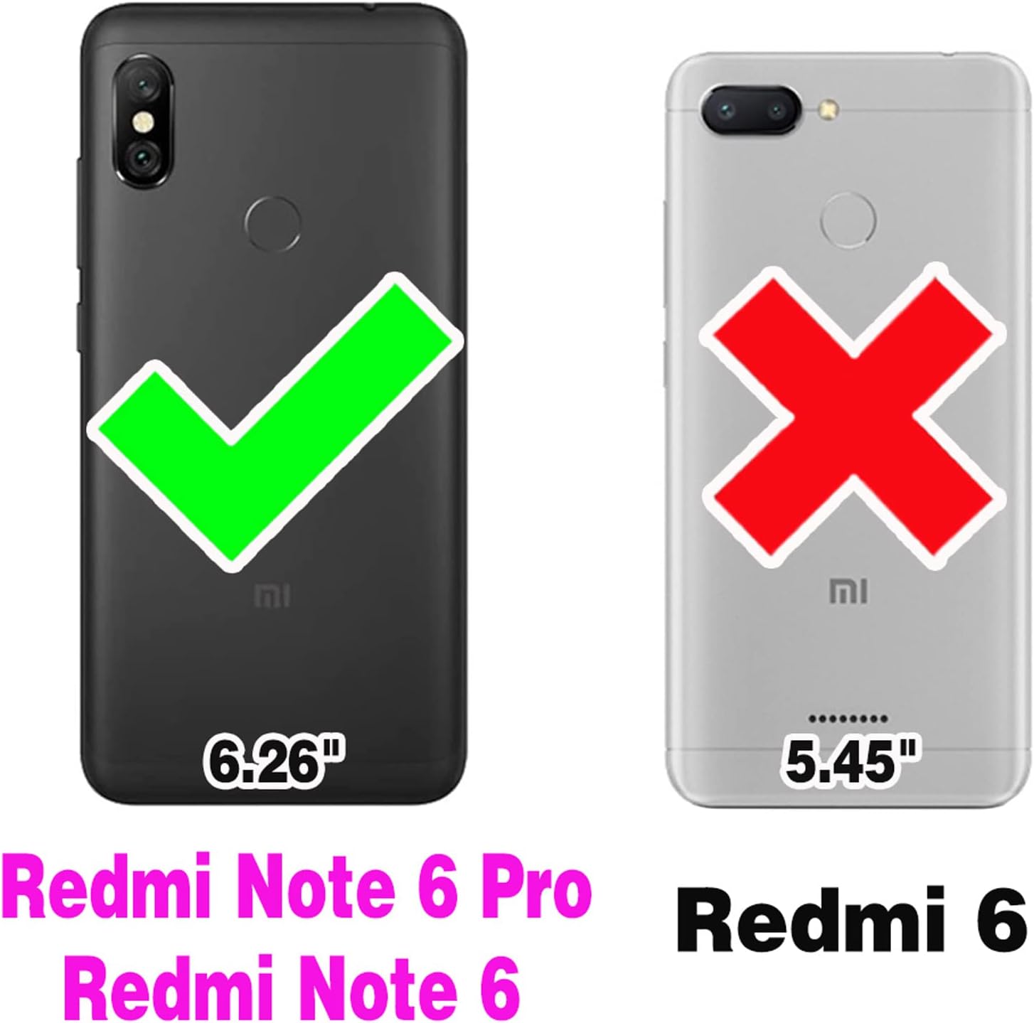 Asuwish Funda de teléfono para Xiaomi Redmi Note 6 ProNote6 con protector de pantalla de vidrio templado y billetera de cuero de flores, cubierta