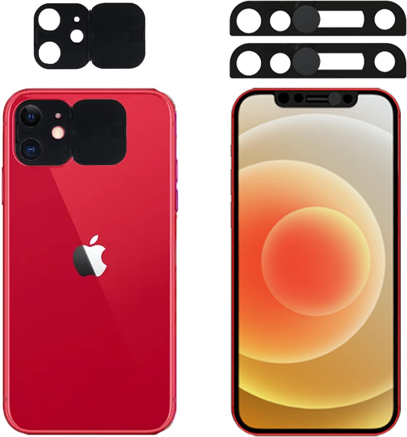 Funda para lente de cámara compatible con iPhone 11, incluye funda para cámara frontal de iPhone, protege la privacidad y la seguridad, pero no