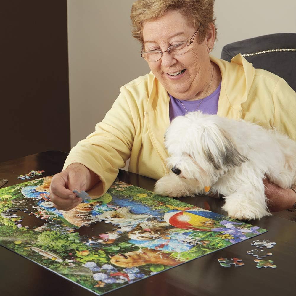 White Mountain Puzzles Mountain Chalet, rompecabezas de 1000 piezas