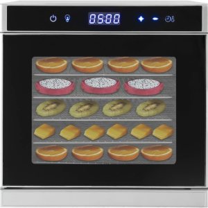 Deshidratador de alimentos, 6 bandejas de acero inoxidable, máquina secadora de alimentos, deshidratador para alimentos y cecina, hierbas, verduras, Deshidratador de alimentos, 6 bandejas de acero inoxidable, máquina secadora de alimentos, deshidratador para alimentos y cecina, hierbas, verduras,