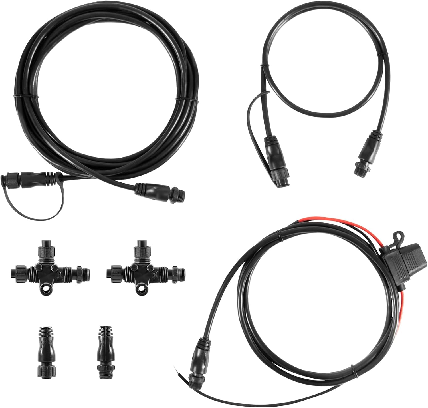 Kit de inicio de red NMEA 124-69, terminadores de nodo NMEA 2000, conexión NMEA2000 con conector T reemplazar OEM 124-69, compatible con Lowrance