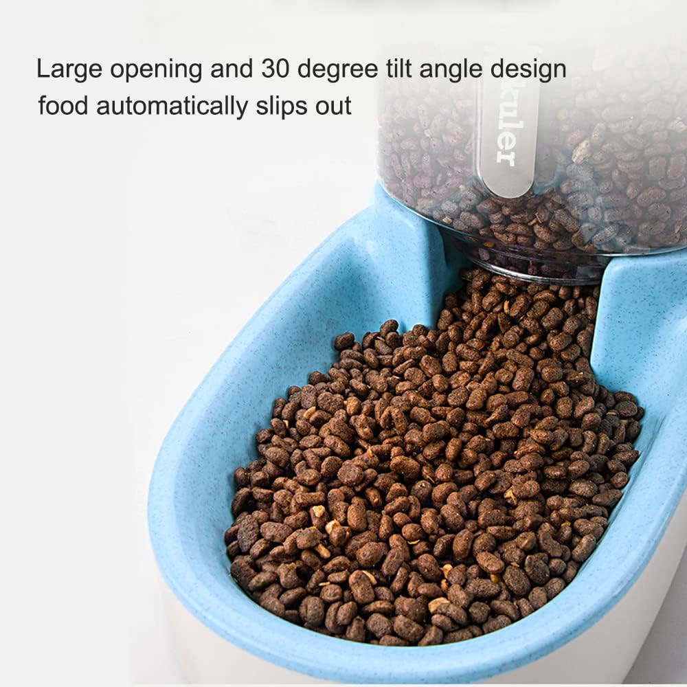 Alimentador automático para mascotas de 3.8 L, alimentador de alimentos y dispensador de agua para perros pequeños y grandes, gatos y mascotas