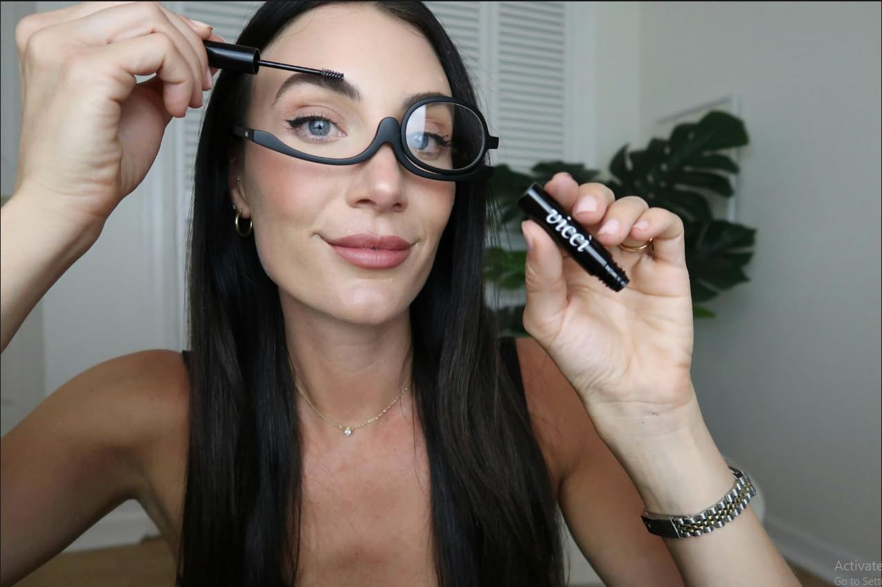 VICCI Lentes de lectura de maquillaje  Lectores cosméticos duraderos y ligeros, lentes de aumento para mujer