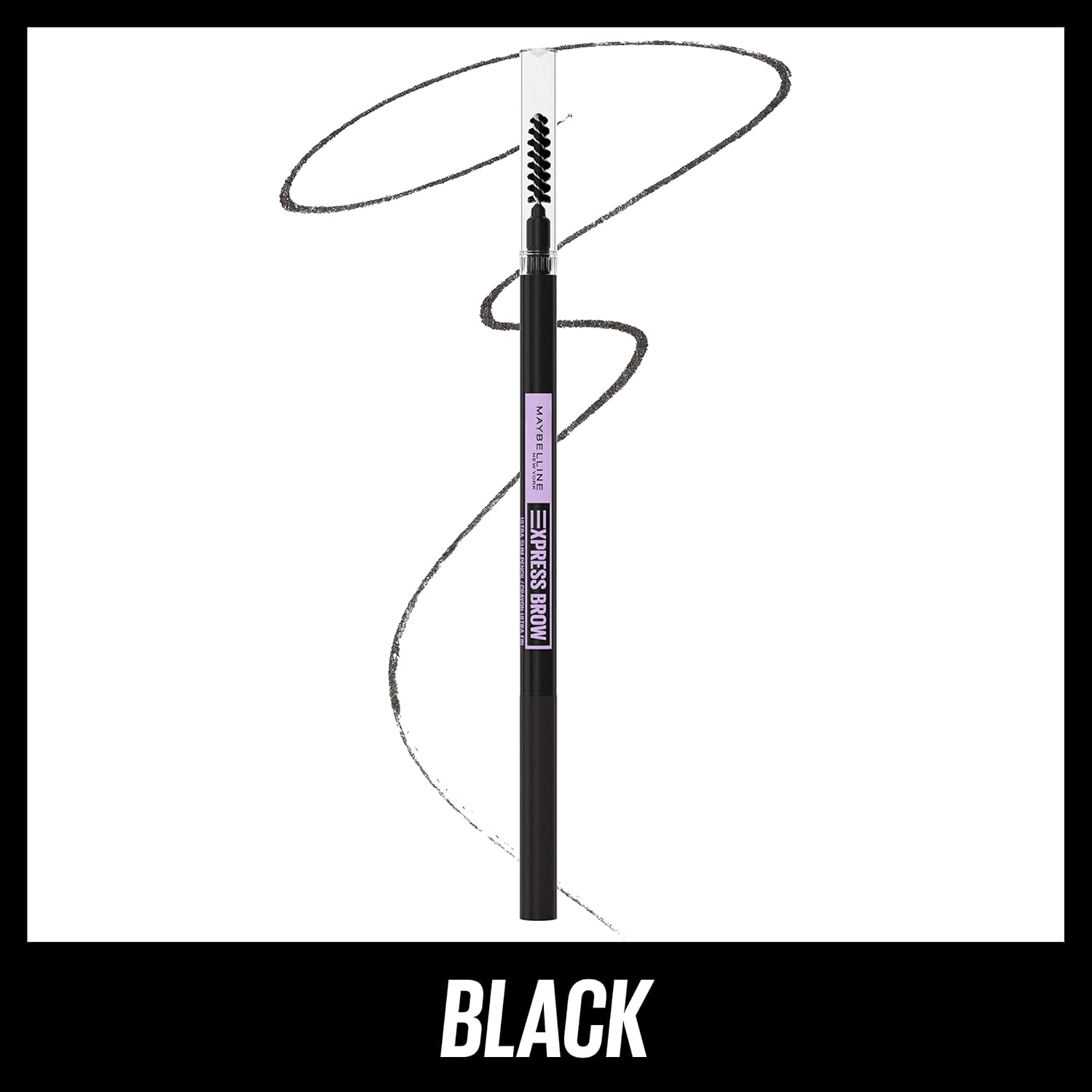 Maybelline Cejas Ultra Delgado Definición Lápiz Mecánico De Maquillaje De Cejas Con Punta De 1,55 mm y Carrete De Mezcla Para Cejas Precisamente