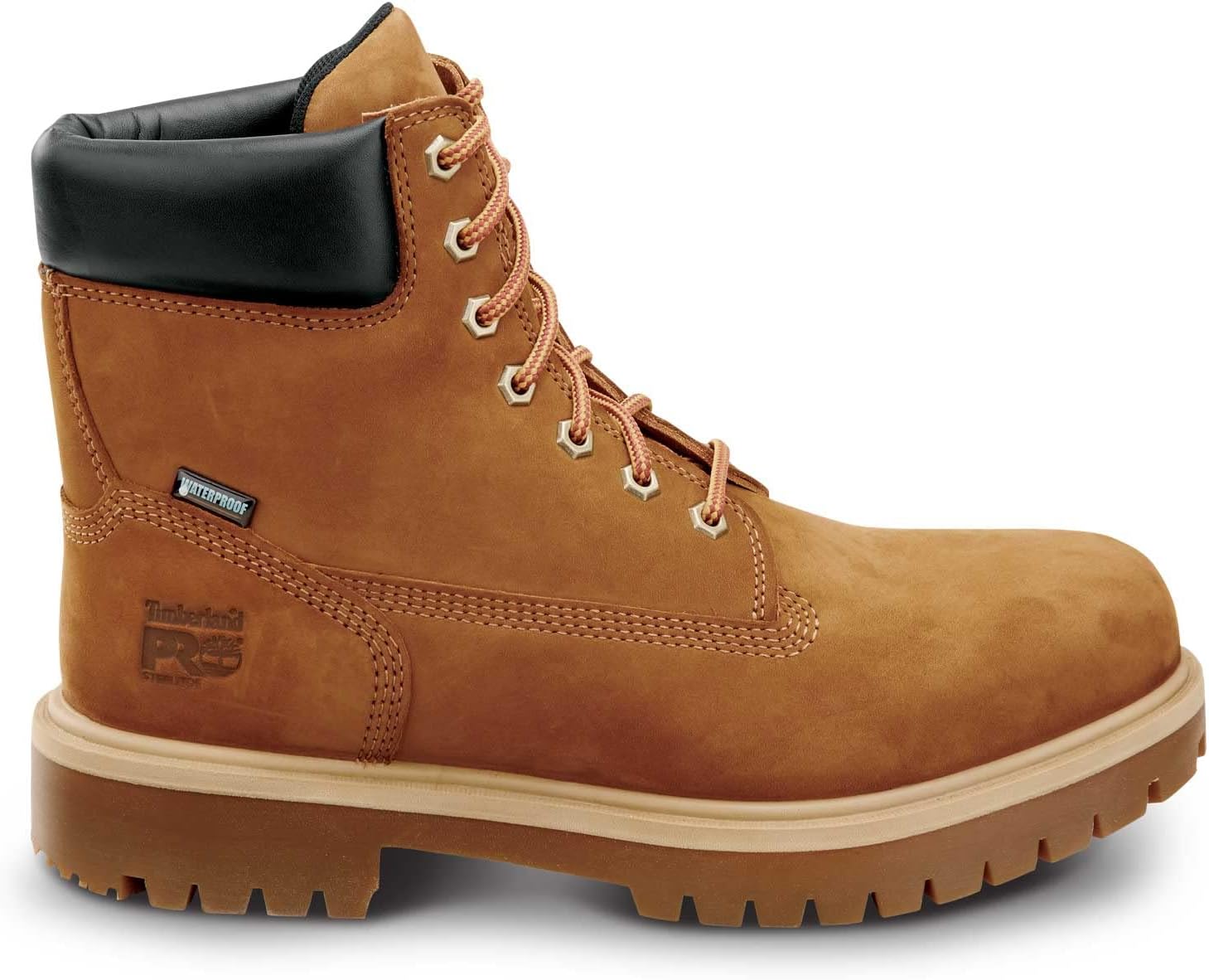 Timberland PRO 6IN Direct Attach MaxTRAX – Botas de trabajo antideslizantes con punta de acero para hombre