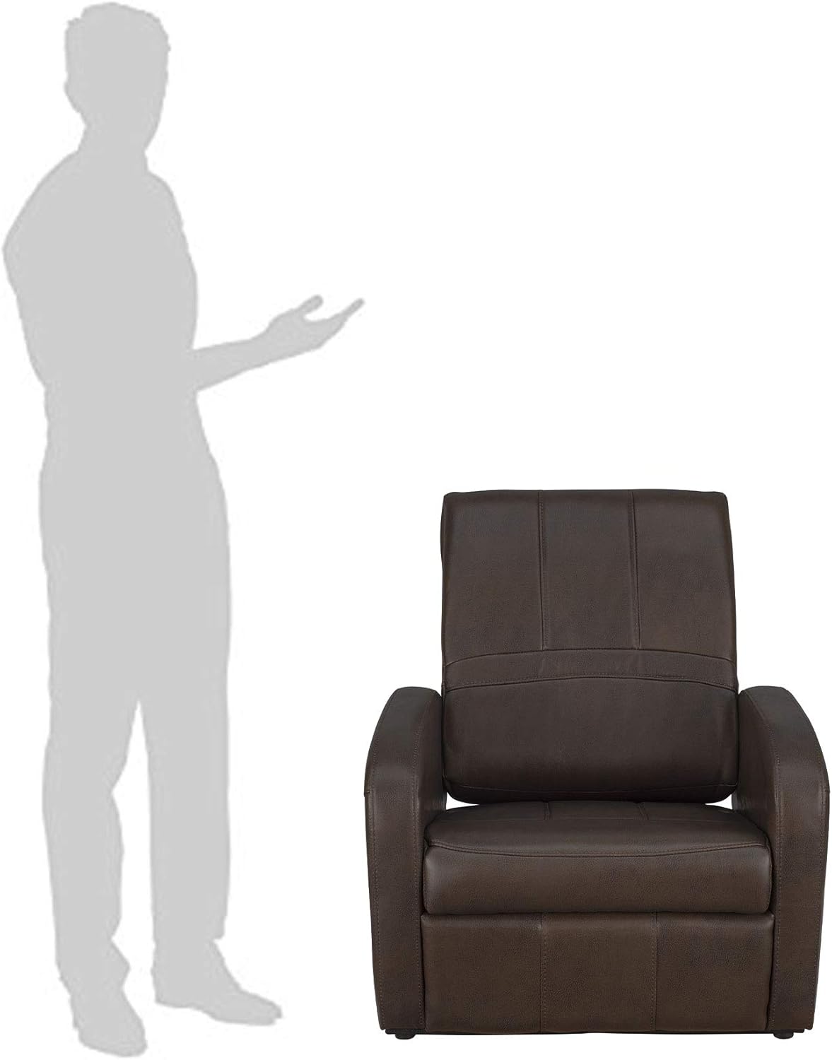 RecPro Charles RV – Silla otomana para juegos  Almacenamiento integrado  Muebles RV  Ideal para adolescentes  Castaño