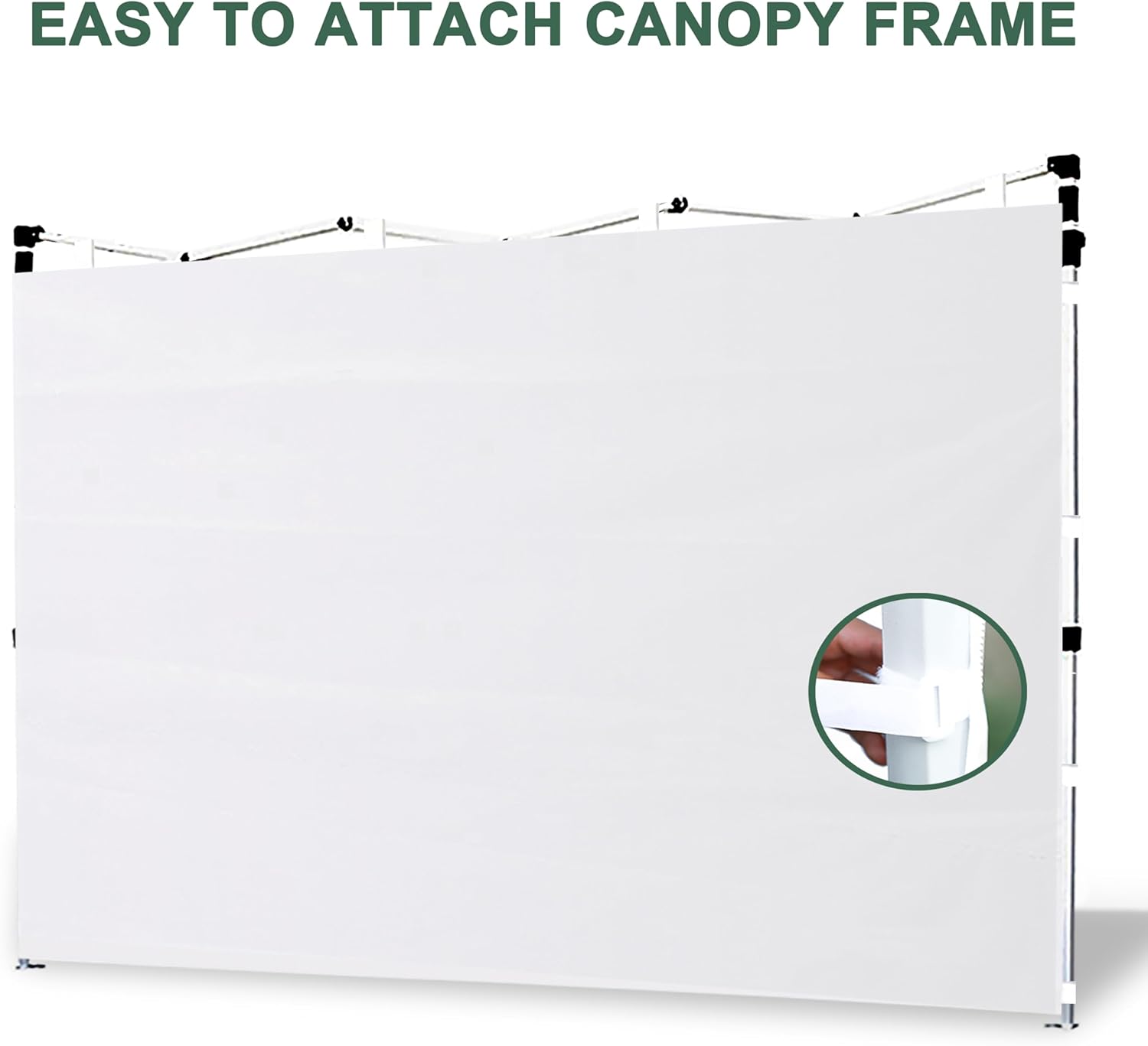 EMSCANOPY – Pared solar para marco de toldo de 12 x 12 pulgadas, paquete de 3 solo paredes laterales, (beige)