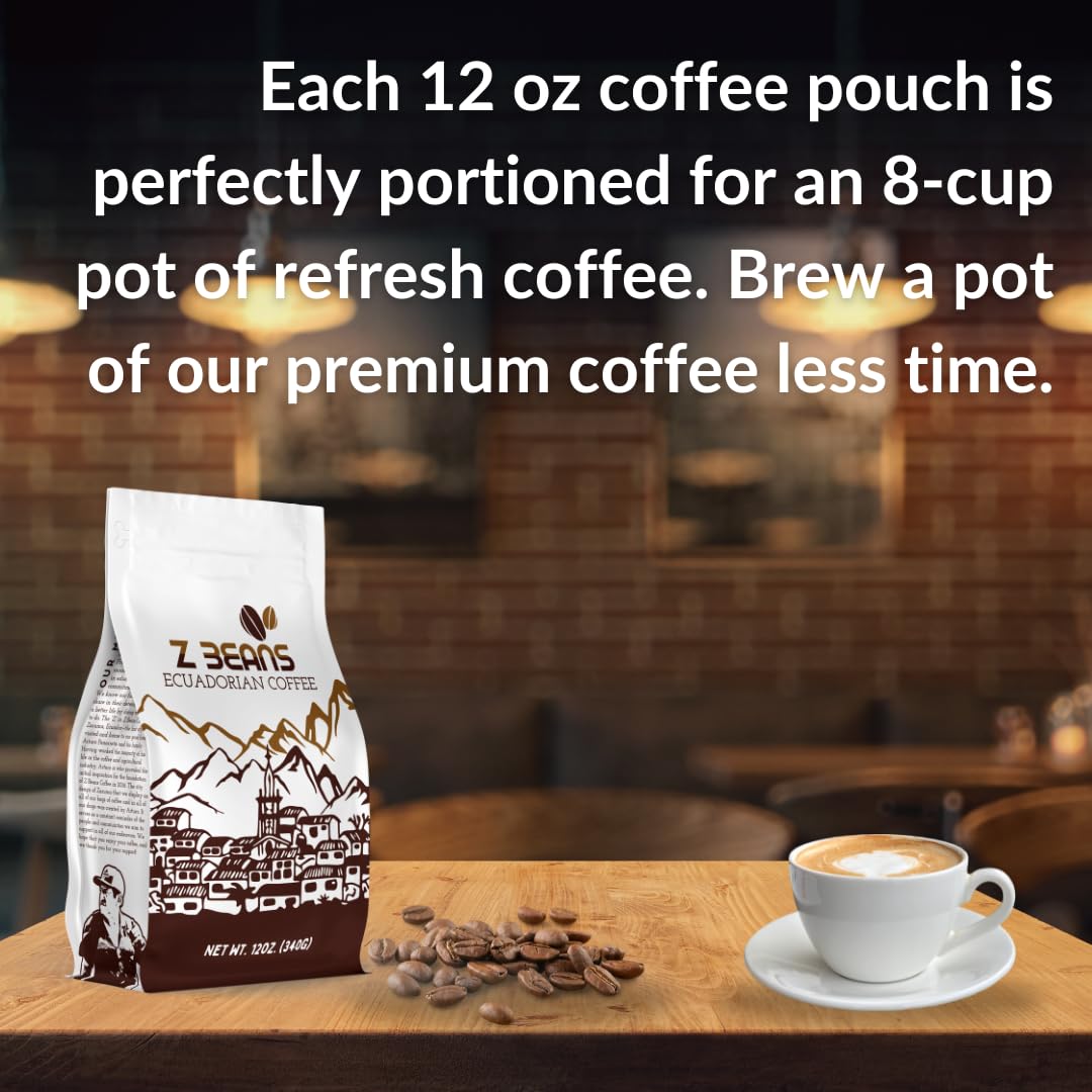 Café orgánico de grano entero arábica de alta calidad, tostado medio, de origen sostenible, lote pequeño, rico sabor bien equilibrado con notas de